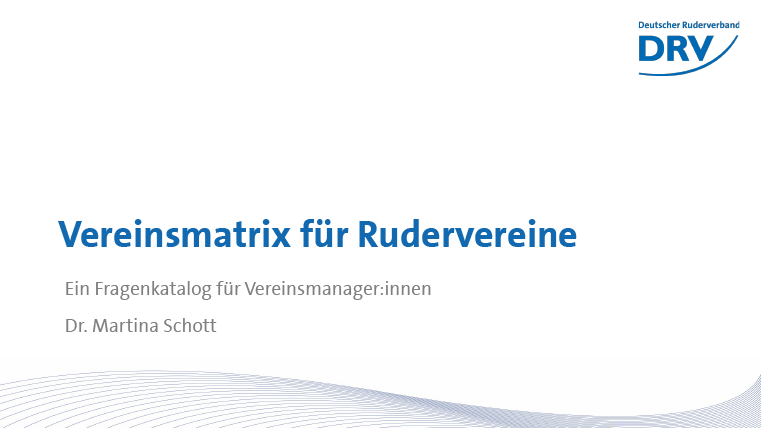 Vereinsmatrix für Rudervereine